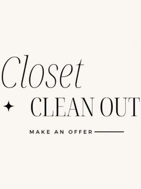 Closet Cleanout — Everything Must Go! 🛍️